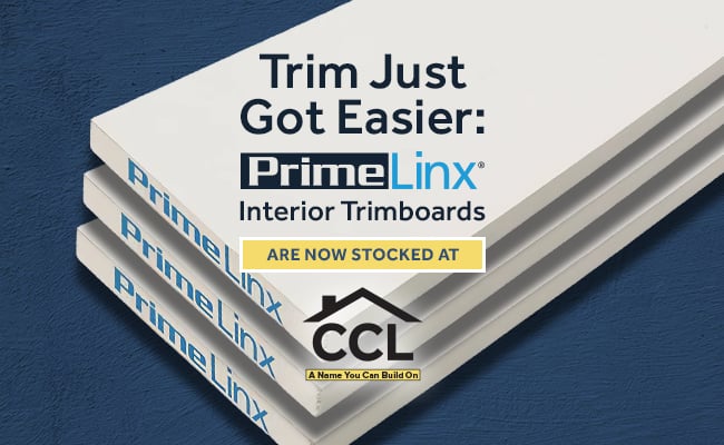 Trim Just Got Easier: PrimeLinx® Interior Trimboards Are Now Stocked at CCL